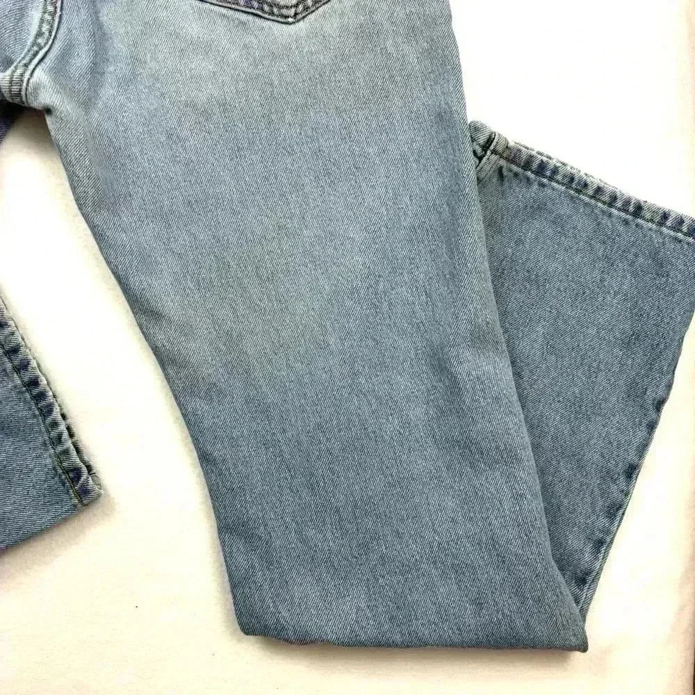 Vintage‎ Levi’s 505 Retro Med Wash Faded Slim Straight Mens Jeans Size 34/32